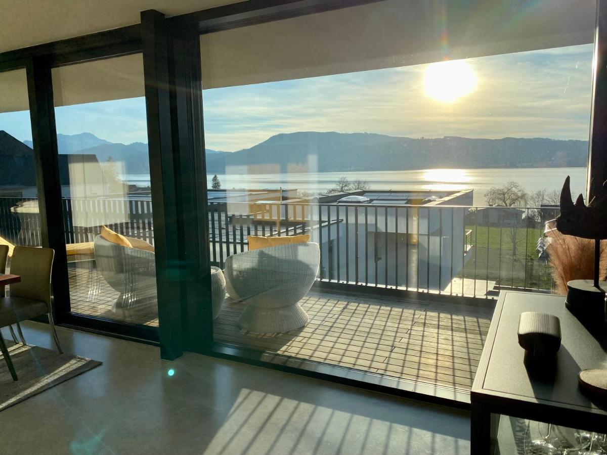 Orange Lounge Attersee Weyregg Exterior foto